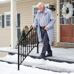 [Same Code 16547875 16547875]Matte Black Outdoor 3 Level Iron Handrail - Image 16