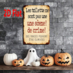 CIFbuy 1pc French Les Toilettes Ne Sont Pas Une" Scène De Crime Metal Wall Plaque, 2D Flat Unframed Bathroom Sign, 2D Flat Unframed Bathroom Sign, Weatherproof 7.87*11. Pas Une ScènikTok, Pas Une ScènikTok, t Self-pickup Logiopics - Image 4