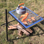 Rotating Campfire Grill,Fire Pit Grill,Heavy Duty Steel Grill,360° Adjustable Open Fire Outdoor Cooking Equipment,Portable Camping Fire Grill for Camping Outdoor Barbecue - Image 2