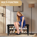 3-Tier Seamless Top Bamboo Shoe Rack - Image 11