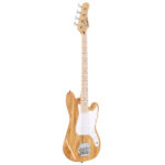 [Do Not Sell on Amazon] 4 String 30in Short Scale Thin Body GB Electric Bass Guitar with Bag Strap Connector Wrench Tool Burlywood - Image 15