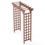 Wooden Arbor, Wedding Arch for Ceremony, Wood Trellis for Plant Climbing, Christmas Decor Pergola for Garden Backyard - Image 13