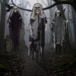 3 Pack Hanging Halloween Skeleton Ghosts Decorations, Grim Reapers for Best Halloween Outdoor Decorations - Image 8