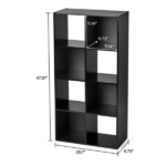 8 Cube Storage Organizer, Black (Shipment from Walmart) - Image 3
