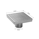 6 inch Grid Shower Floor Drain - Image 2