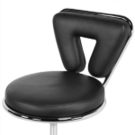 Swivel & Adjustable Height Indoor Stool, Black - Image 6