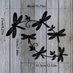 CIFbuy™ Iron Dragonfly & Vine Wall Art, Farmhouse Style Wall Hanging, Nature Theme Home Decor (TikTok, Temu: Self-pickup available) - Image 4