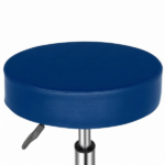 Professional Salon Stool with Spider Base - 8cm Thick Molded Foam, Semi-PU Leather, SGS Certified Gas Lift, 150kg Capacity, Nylon Casters (Blue) - Image 5