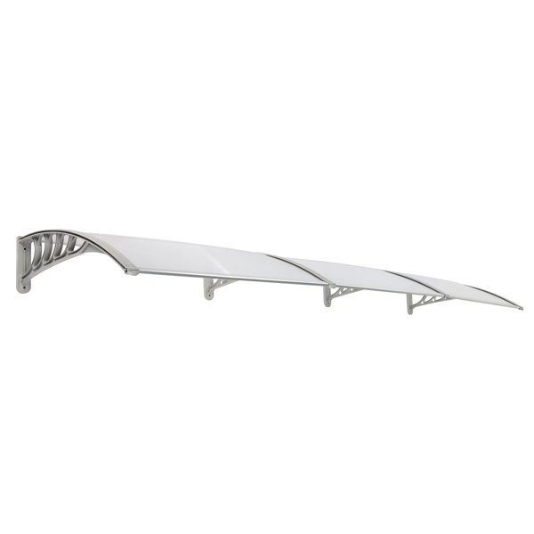 Same Code 87756300 HT-300 x 100 Household Application Door & Window Rain Cover Eaves Transparent Board & Gray Holder