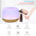 500ml Ultrasonic Essential Oil Diffuser & Humidifier with Remote, Auto-Off Timer, 7 Color Changing Night Light for Home, Office, Yoga - Image 6