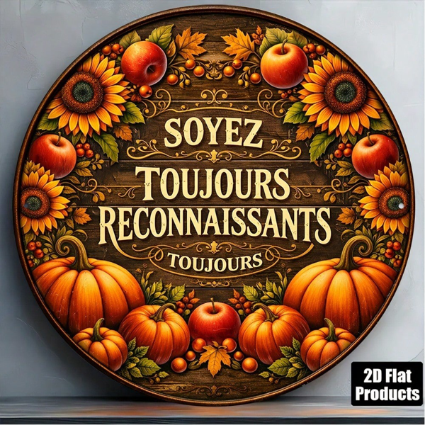 17bbed7e-c14b-4e4f-b2c0-a7184eb3f79f.png CIFbuy 1pc 8x8in Autumn Harvest 2D Flat Round Sign, "" Harvest 2D Flat Round Sign, Flat Round Sign, Vintage Thanksgiving Pumpkin Sunflower Plaque TikTok, , temu Self-pickup Logiaqics - Image 1