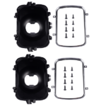 2Pcs Left and Right Headlight Lamp Bucket Kit Fit for Buick Century Regal Cadillac Escalade Chevrolet Blazer 1977-2017 Black - Image 6