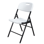 4pcs 47*54*84cm Garden Plastic Folding Chair White - Image 5