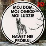 CIFbuy German Shepherd Warning Sign 8x8 Inch Vintage Decorative Plaque, My Home My Garden My Family 2D Flat Round Yard Art For Fence Pa TikTok, TikTok, Home My Garden Self-pickup Logiopics