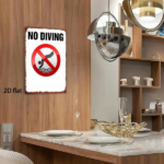 CIFbuy Vintage Metal Sign 8x12 Inch, Rustproof Waterproof Bathroom Humor Poster, 2D Flat Printed Iron Painting Wall Art Home Decor TikTok, TikTok, r Self-pickup Logiopics - Image 3