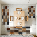 Three-piece kitchen rug set, non-slip and washable, abstract pattern kitchen hallway rug, soft and comfortable, suitable for sinks, floors, entrances, hallways and bathrooms. - Image 12
