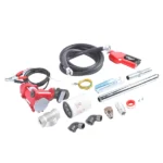 15GPM High Flow 12V Red Fuel Transfer Pump w/ Filters Hose Fit for Gasoline Diesel - Image 4