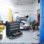 Single-bottom cabinet 4-draw, steel, black 330lb instrument cart, storage room - Image 34