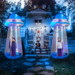 Replace 81241045 8.8 FT Halloween Inflatable UFO Yard Decoration, Fun Tall Blow up Yard Decor with Built-in LED Lights and Stand Inside Design for Holiday Party Yard Lawn Garden Decor Indoor Outdoor - Image 11
