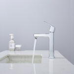 Chrome Single Hole Bathroom Faucet,Laundry Vanity Sink Faucet with Two 9/16" Hoses[Unable ship on weekends, TK/TEMU only for pickup, only TX10643 warehouse supports GOFO] - Image 12