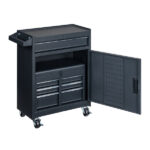 4 Drawstring Cabinet Steel Black Lock 330lb Instrument Cart Storage Room - Image 23