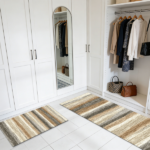Three-piece kitchen rug set, non-slip and washable, abstract pattern kitchen hallway rug, soft and comfortable, suitable for sinks, floors, entrances, hallways and bathrooms. - Image 10
