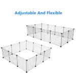 Pet Playpen, Small Animal Cage Indoor Portable Metal Wire Yard Fence for Small Animals, Guinea Pigs, Rabbits Kennel Crate Fence Tent - Image 11