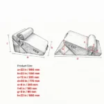 3-Piece Adjustable Orthopedic Bed Wedge Set, Sleep Pillow with Washable Cover for Acid Reflux & Snoring Relief - Image 3