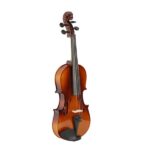 New 1/2 Acoustic Violin Case Bow Rosin Natural - Image 4