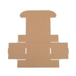 50 Corrugated Paper Boxes 6x4x2 "(15.2 * 10 * 5cm) White Outside and Yellow Inside - Image 2
