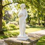 31.5" Greek Goddess Garden Statue, All-Weather MgO Outdoor Sculpture for Patio Lawn Yard Decor - Image 9