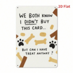 CIFbuy I Know You Don't Buy Cards Vintage Metal Sign, Retro 2D Flat Printed Iron Wall Art, Waterproof Durable Hanging Plaque Decor For TikTok, TikTok, n Wall Art Self-pickup Logiopics - Image 2