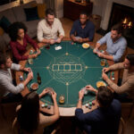40" Round Foldable Poker Table Top Mat with Non-Slip Rubber Base, Portable Casino-Grade Poker Mat with Carrying Bag (Green) - Image 6