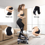 Steppers for Exercise, Mini Stair Stepper with Resistance Bands at Home Workout Equipment with 330.7LBS Loading Capacity, Hydraulic Fitness Stepper with LCD Monitor - Image 6