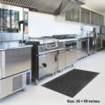 Bar Kitchen Industrial Multi-functional Anti-fatigue Drainage Rubber Non-slip Hexagonal Mat 150*90cm Same code 56392233 - Image 7
