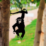 CIFbuy Colorful Monkey Garden Decor Outdoor iron Animal Silhouette Wall Art Patio Lawn Sculpture (TikTok, temu pick-up service) - Image 2