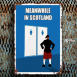 CIFbuy 1pc Scottish Style Humorous Bathroom Door Metal Sign, 8x12 Inch Decorative Iron Plaque, Funny Indoor Wall Art, Durable Room Acce TikTok, TikTok, Self-pickup Logiopics - Image 3