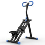 Stair Stepper with resistance Home-Upgrade Vertical Climber Workout Machine for Full-Body Exercise Climber Fitness Equipment with Stable Frame Adjustable Handlebar-Black Blue-No support Self-pick up - Image 2
