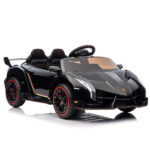 Lamborghini Poison Small Dual Drive 12V 4.5AH with 2.4G Remote Control Sports Car Electric Car Black - Image 5
