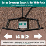 74" Heavy-Duty Drag Harrow with 80 lbs Load Capacity, Tow-Behind Leveling Tool for Driveway, Garden & Farm - Image 9
