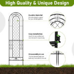 2 Pack 16" x 61" Rustproof Iron Garden Trellis - Image 15