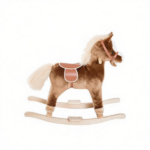Plush Toddler Rocker: Kids Rocking Horse with Solid Wooden Base – Premium Ride-On Toy for Little Ones - Image 2