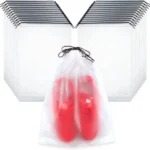 5-piece transparent drawstring travel bag, waterproof drawstring pocket, luggage, clothing, shoes, cosmetics storage and organizing bag - Image 11