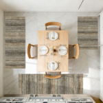 Three-piece kitchen rug set, non-slip and washable, abstract pattern kitchen hallway rug, soft and comfortable, suitable for sinks, floors, entrances, hallways and bathrooms. - Image 11