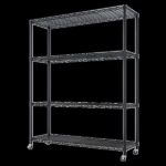 Heavy Duty Storage Shelves 46.06" W Wire Shelving Unit with Wheels 800LBS NSF Metal Shelves for Storage Adjustable Garage Storage Rack Pantry Shelf Commercial Shelving, 64.96" H X 46.06''W X 17.7" D - Image 11