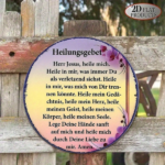 CIFbuy 1pc 8x8 Inch Round French Aluminum Sign, Vintage Healing Prayer Decorative Plaque, Religious Faith Wall Art For Living Room Stud TikTok, TikTok, Self-pickup Logiopics - Image 6