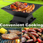 Modernisation Square BBQ Grill Outdoor Heater Garden Outdoor Fireplace Portable Fire Pit Contracted Barbecue Brazier Wood Stove - Image 6