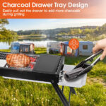 Portable BBQ Griddle, Foldable Kabob Barbecue for Outdoor Hibachi BBQ Lamb Skewer Camping Barbecue Grill in Garden Backyard Party Picnic Travel No shipments on weekends - Image 5