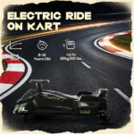 Black 12V Electric Drift Go Kart: Kids Ride On Vehicle with Soft Start, Music Function & Colorful Lights - Image 6