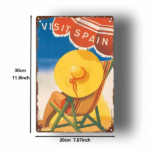 CIFbuy Vintage Spanish Beach Vacation Metal Sign 8x12 Inch, Retro 2D Flat Printed Square Wall Art For Home Bar Garage Cafe Restaurant D TikTok, TikTok, Self-pickup Logiopics - Image 2